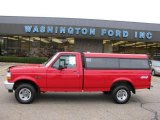 Vermillion Red Ford F150 in 1995