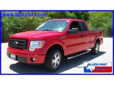 2009 Bright Red Ford F150 STX SuperCab #15566923