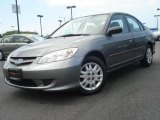 2004 Magnesium Metallic Honda Civic LX Sedan #15572529