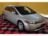 2007 Alabaster Silver Metallic Honda Civic LX Sedan #15579663