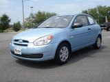 2007 Ice Blue Hyundai Accent GS Coupe #15573849