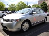 2007 Alabaster Silver Metallic Honda Civic Hybrid Sedan #15693696