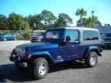 2005 Patriot Blue Pearl Jeep Wrangler Unlimited 4x4 #1529213