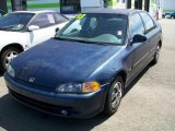 1993 Captiva Blue Pearl Honda Civic DX Sedan #15713487