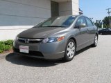 2007 Galaxy Gray Metallic Honda Civic LX Sedan #15716276