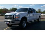 2008 Oxford White Ford F250 Super Duty Lariat Crew Cab 4x4 #15720759