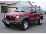 2007 Inferno Red Crystal Pearl Jeep Liberty Sport 4x4 #15709638