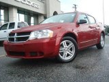 2008 Inferno Red Crystal Pearl Dodge Avenger SXT #15705393
