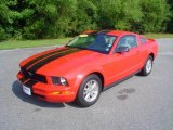 2008 Torch Red Ford Mustang V6 Deluxe Coupe #15781596