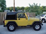2000 Solar Yellow Jeep Wrangler SE 4x4 #15811362