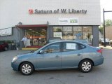 2007 Seattle Light Blue Hyundai Elantra GLS Sedan #15804168