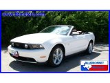 2010 Performance White Ford Mustang GT Premium Convertible #15907249