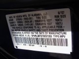 2007 Odyssey Color Code for Midnight Blue Pearl - Color Code: B518P