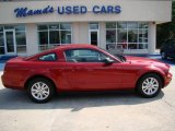 2008 Dark Candy Apple Red Ford Mustang V6 Deluxe Coupe #15917079