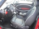 2009 Mini Cooper S Hardtop Lounge Carbon Black Leather Interior