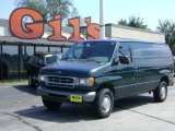 Deep Emerald Green Metallic Ford E Series Van in 2001