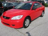 2005 Rallye Red Honda Civic Value Package Coupe #16093246