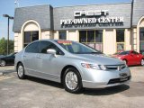 2007 Alabaster Silver Metallic Honda Civic Hybrid Sedan #16110381