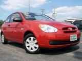 2007 Tango Red Hyundai Accent GS Coupe #16096189
