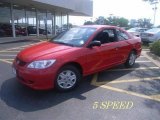 2004 Rally Red Honda Civic Value Package Coupe #16133795