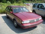 1990 Dark Maple Red Metallic Oldsmobile Cutlass Ciera SL Cruiser Wagon #16222022