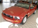 2008 Dark Candy Apple Red Ford Mustang V6 Premium Convertible #16222315