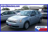 2008 Light Ice Blue Metallic Ford Focus SE Sedan #16264948