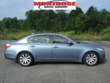 2009 Sterling Blue Metallic Hyundai Genesis 3.8 Sedan #16334767