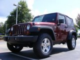 2009 Red Rock Crystal Pearl Coat Jeep Wrangler X 4x4 #16326505