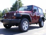 2009 Red Rock Crystal Pearl Coat Jeep Wrangler X 4x4 #16326512