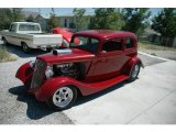 1933 Red Metallic Ford Model B 2 Door Sedan Hot Rod #16378105