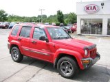 Flame Red Jeep Liberty in 2004
