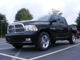 2009 Brilliant Black Crystal Pearl Dodge Ram 1500 Sport Crew Cab #16383317