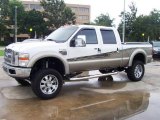 2008 Oxford White Ford F250 Super Duty Lariat Crew Cab 4x4 #16390703