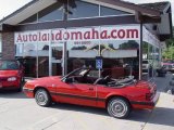 1986 Bright Red Ford Mustang LX Convertible #16473305