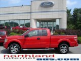 2009 Bright Red Ford F150 STX SuperCab 4x4 #16443177