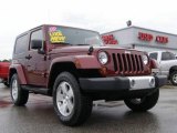 2009 Red Rock Crystal Pearl Coat Jeep Wrangler Sahara 4x4 #16450646