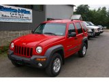 2002 Flame Red Jeep Liberty Sport 4x4 #16471765