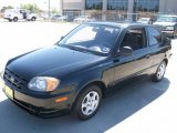2003 Ebony Black Hyundai Accent Coupe #1649366