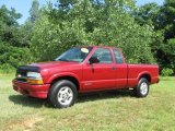 2000 Dark Cherry Red Metallic Chevrolet S10 LS Extended Cab 4x4 #16578983