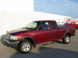 Burgundy Red Metallic Ford F150 in 2003