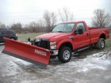 2009 Red Ford F350 Super Duty XL Regular Cab 4x4 #16579857