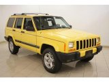 2001 Solar Yellow Jeep Cherokee Sport 4x4 #16580112