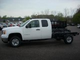 2009 Summit White GMC Sierra 2500HD Work Truck Extended Cab 4x4 Chassis #16578643