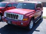 Inferno Red Crystal Pearl Jeep Commander in 2009