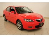 2007 True Red Mazda MAZDA3 i Sedan #16580133