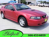 2001 Laser Red Metallic Ford Mustang V6 Coupe #16683099