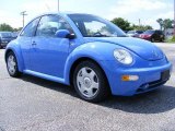 2001 Vortex Blue Volkswagen New Beetle GLS 1.8T Coupe #16746380