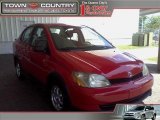 2001 Absolutely Red Toyota ECHO Sedan #16762143