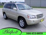 2001 Vintage Gold Metallic Toyota Highlander V6 #16757545